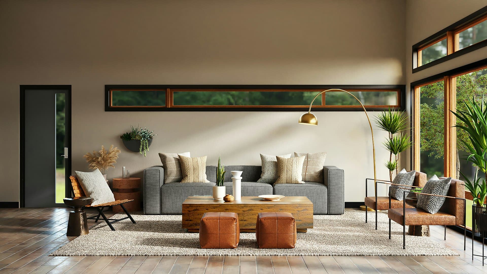 Living Room — Earthy, layered living spaces